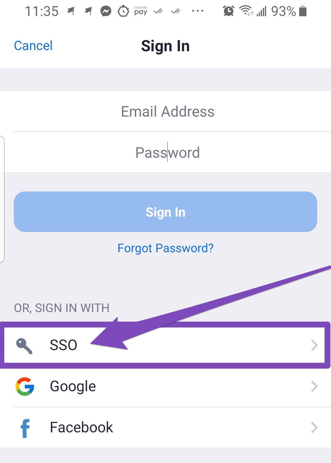 Zoom-Android-SSO