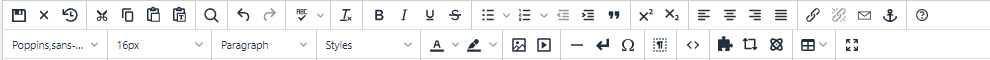 Toolbar menu